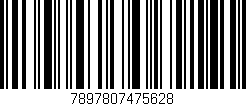 Código de barras (EAN, GTIN, SKU, ISBN): '7897807475628'