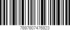Código de barras (EAN, GTIN, SKU, ISBN): '7897807476823'