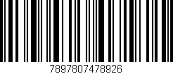 Código de barras (EAN, GTIN, SKU, ISBN): '7897807478926'