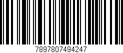 Código de barras (EAN, GTIN, SKU, ISBN): '7897807494247'