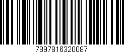 Código de barras (EAN, GTIN, SKU, ISBN): '7897816320087'