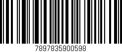 Código de barras (EAN, GTIN, SKU, ISBN): '7897835900598'
