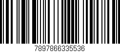 Código de barras (EAN, GTIN, SKU, ISBN): '7897866335536'