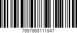 Código de barras (EAN, GTIN, SKU, ISBN): '7897868111947'