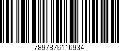 Código de barras (EAN, GTIN, SKU, ISBN): '7897876116934'