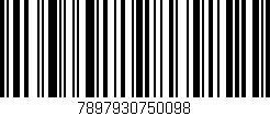 Código de barras (EAN, GTIN, SKU, ISBN): '7897930750098'