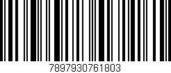 Código de barras (EAN, GTIN, SKU, ISBN): '7897930761803'