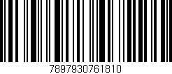 Código de barras (EAN, GTIN, SKU, ISBN): '7897930761810'