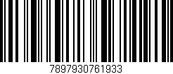 Código de barras (EAN, GTIN, SKU, ISBN): '7897930761933'