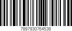 Código de barras (EAN, GTIN, SKU, ISBN): '7897930764538'