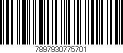 Código de barras (EAN, GTIN, SKU, ISBN): '7897930775701'