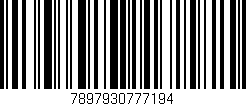 Código de barras (EAN, GTIN, SKU, ISBN): '7897930777194'