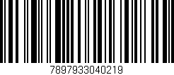 Código de barras (EAN, GTIN, SKU, ISBN): '7897933040219'