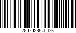 Código de barras (EAN, GTIN, SKU, ISBN): '7897936940035'