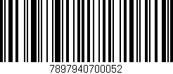 Código de barras (EAN, GTIN, SKU, ISBN): '7897940700052'