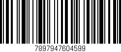 Código de barras (EAN, GTIN, SKU, ISBN): '7897947604599'