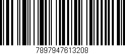 Código de barras (EAN, GTIN, SKU, ISBN): '7897947613208'