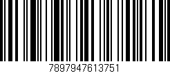 Código de barras (EAN, GTIN, SKU, ISBN): '7897947613751'