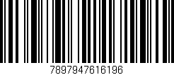 Código de barras (EAN, GTIN, SKU, ISBN): '7897947616196'
