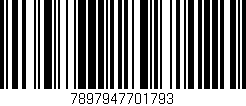 Código de barras (EAN, GTIN, SKU, ISBN): '7897947701793'