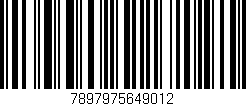 Código de barras (EAN, GTIN, SKU, ISBN): '7897975649012'