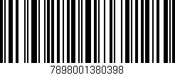 Código de barras (EAN, GTIN, SKU, ISBN): '7898001380398'