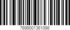 Código de barras (EAN, GTIN, SKU, ISBN): '7898001381098'