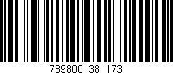 Código de barras (EAN, GTIN, SKU, ISBN): '7898001381173'
