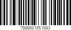 Código de barras (EAN, GTIN, SKU, ISBN): '7898001851683'