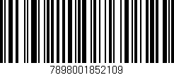 Código de barras (EAN, GTIN, SKU, ISBN): '7898001852109'