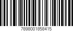 Código de barras (EAN, GTIN, SKU, ISBN): '7898001858415'