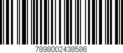 Código de barras (EAN, GTIN, SKU, ISBN): '7898002438586'