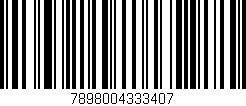 Código de barras (EAN, GTIN, SKU, ISBN): '7898004333407'