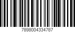 Código de barras (EAN, GTIN, SKU, ISBN): '7898004334787'