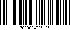 Código de barras (EAN, GTIN, SKU, ISBN): '7898004335135'