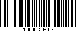 Código de barras (EAN, GTIN, SKU, ISBN): '7898004335906'
