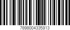 Código de barras (EAN, GTIN, SKU, ISBN): '7898004335913'