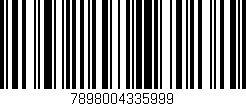Código de barras (EAN, GTIN, SKU, ISBN): '7898004335999'