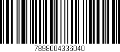 Código de barras (EAN, GTIN, SKU, ISBN): '7898004336040'