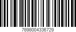 Código de barras (EAN, GTIN, SKU, ISBN): '7898004336729'