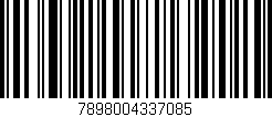 Código de barras (EAN, GTIN, SKU, ISBN): '7898004337085'