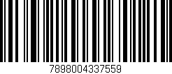 Código de barras (EAN, GTIN, SKU, ISBN): '7898004337559'