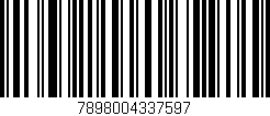 Código de barras (EAN, GTIN, SKU, ISBN): '7898004337597'