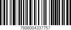 Código de barras (EAN, GTIN, SKU, ISBN): '7898004337757'