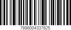 Código de barras (EAN, GTIN, SKU, ISBN): '7898004337825'