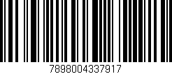 Código de barras (EAN, GTIN, SKU, ISBN): '7898004337917'