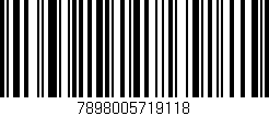 Código de barras (EAN, GTIN, SKU, ISBN): '7898005719118'