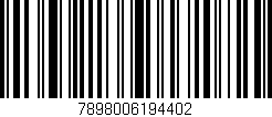 Código de barras (EAN, GTIN, SKU, ISBN): '7898006194402'