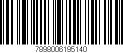 Código de barras (EAN, GTIN, SKU, ISBN): '7898006195140'