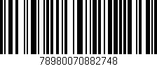 Código de barras (EAN, GTIN, SKU, ISBN): '78980070882748'